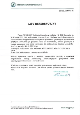 AGRO-SUR - Certyfikat